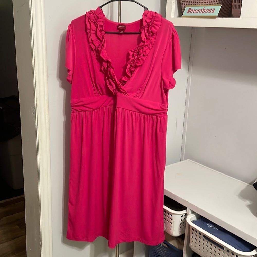 Merona pink Ruffle Sun Dress size XXL